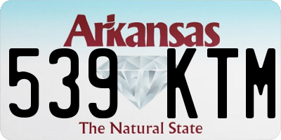AR license plate 539KTM