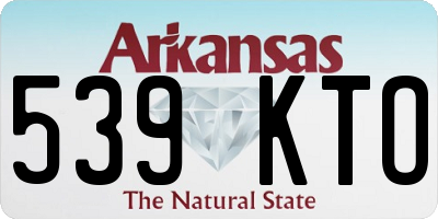 AR license plate 539KTO