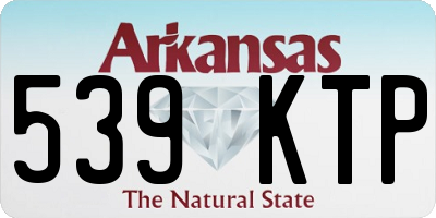 AR license plate 539KTP