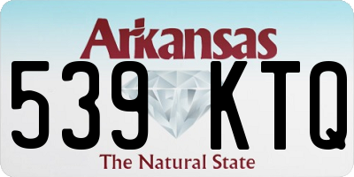 AR license plate 539KTQ