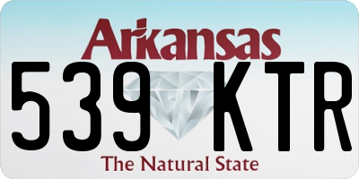 AR license plate 539KTR