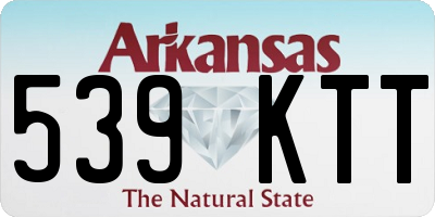 AR license plate 539KTT