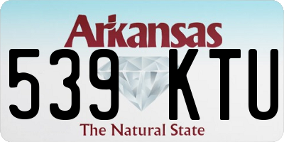 AR license plate 539KTU