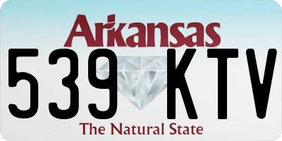 AR license plate 539KTV