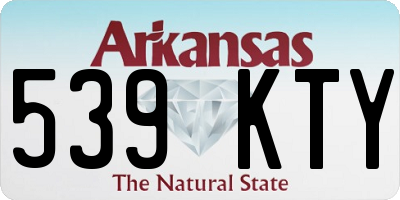 AR license plate 539KTY