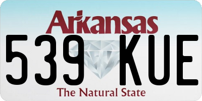 AR license plate 539KUE