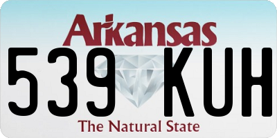 AR license plate 539KUH