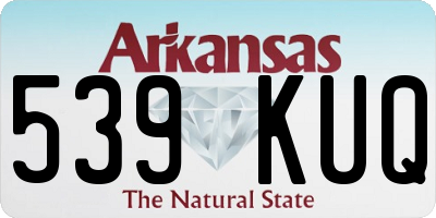 AR license plate 539KUQ