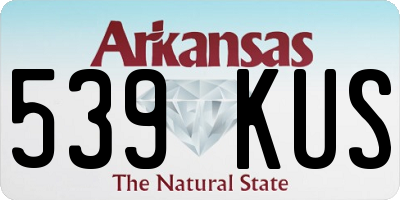 AR license plate 539KUS