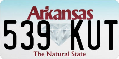AR license plate 539KUT