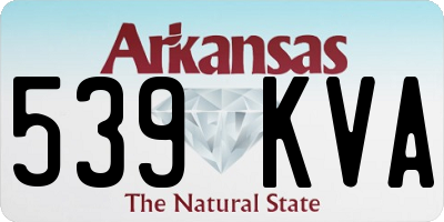 AR license plate 539KVA