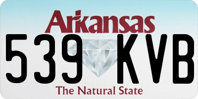 AR license plate 539KVB
