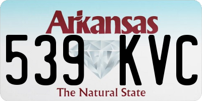 AR license plate 539KVC