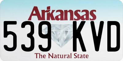 AR license plate 539KVD