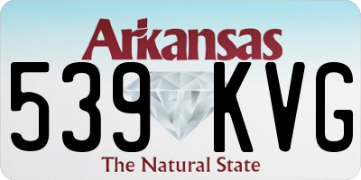 AR license plate 539KVG