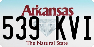 AR license plate 539KVI