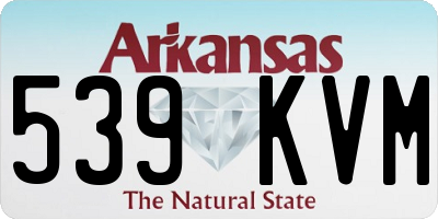 AR license plate 539KVM