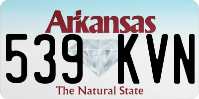 AR license plate 539KVN