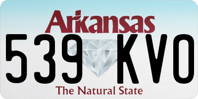 AR license plate 539KVO