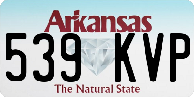 AR license plate 539KVP