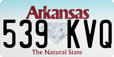 AR license plate 539KVQ