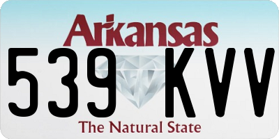 AR license plate 539KVV