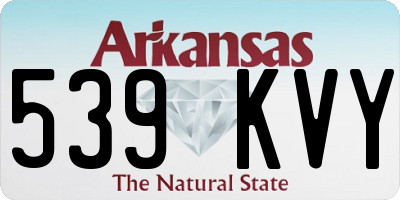 AR license plate 539KVY