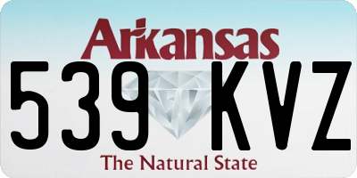 AR license plate 539KVZ