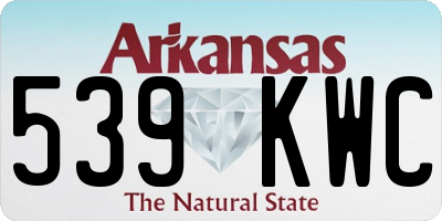AR license plate 539KWC