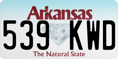 AR license plate 539KWD