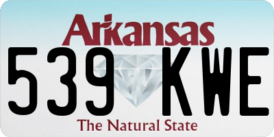 AR license plate 539KWE