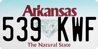 AR license plate 539KWF