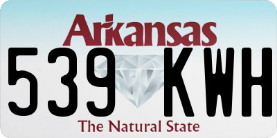 AR license plate 539KWH