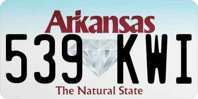 AR license plate 539KWI