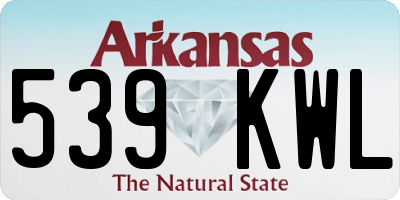AR license plate 539KWL