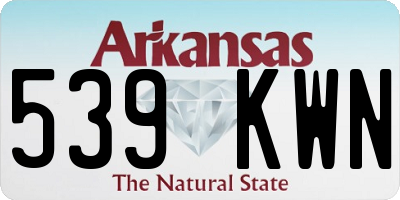 AR license plate 539KWN