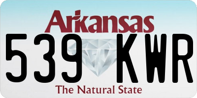 AR license plate 539KWR