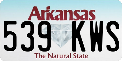 AR license plate 539KWS