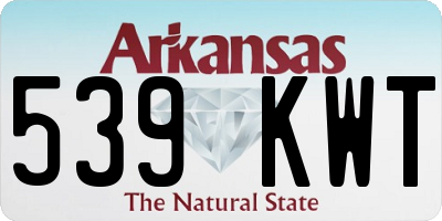 AR license plate 539KWT