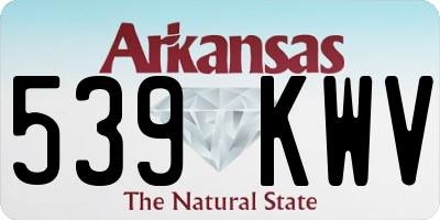 AR license plate 539KWV
