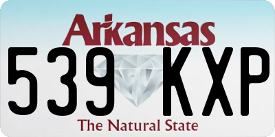 AR license plate 539KXP