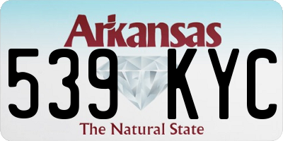 AR license plate 539KYC
