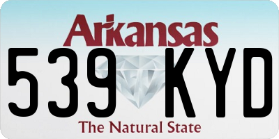 AR license plate 539KYD