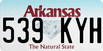 AR license plate 539KYH