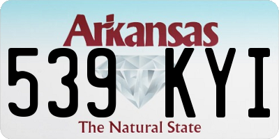 AR license plate 539KYI