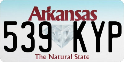 AR license plate 539KYP