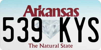 AR license plate 539KYS