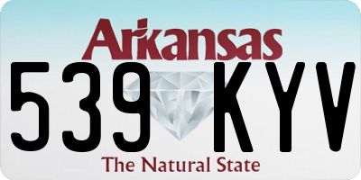 AR license plate 539KYV