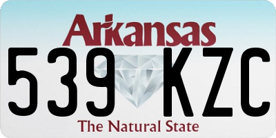 AR license plate 539KZC