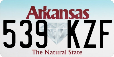 AR license plate 539KZF